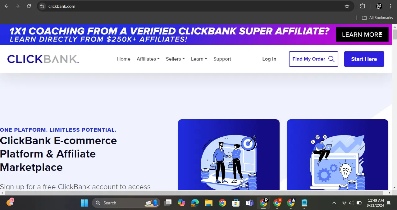 Online Earning Websites in Pakistan - Clickbank