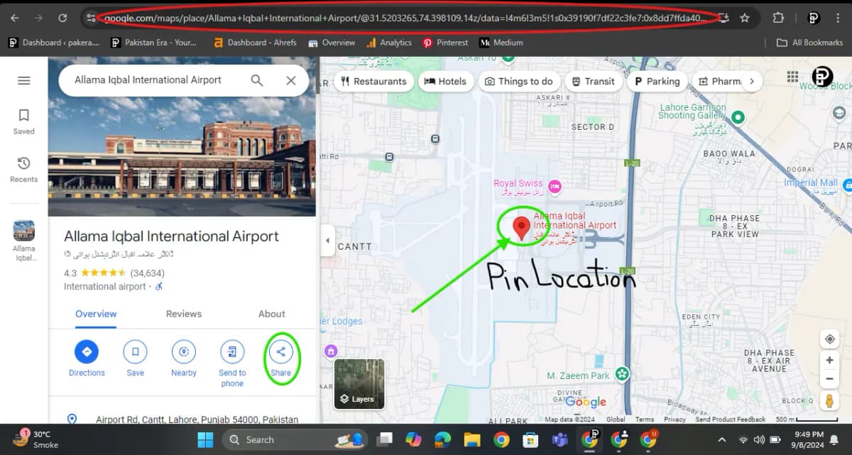 Google Maps location pin for WhatsApp Desktop