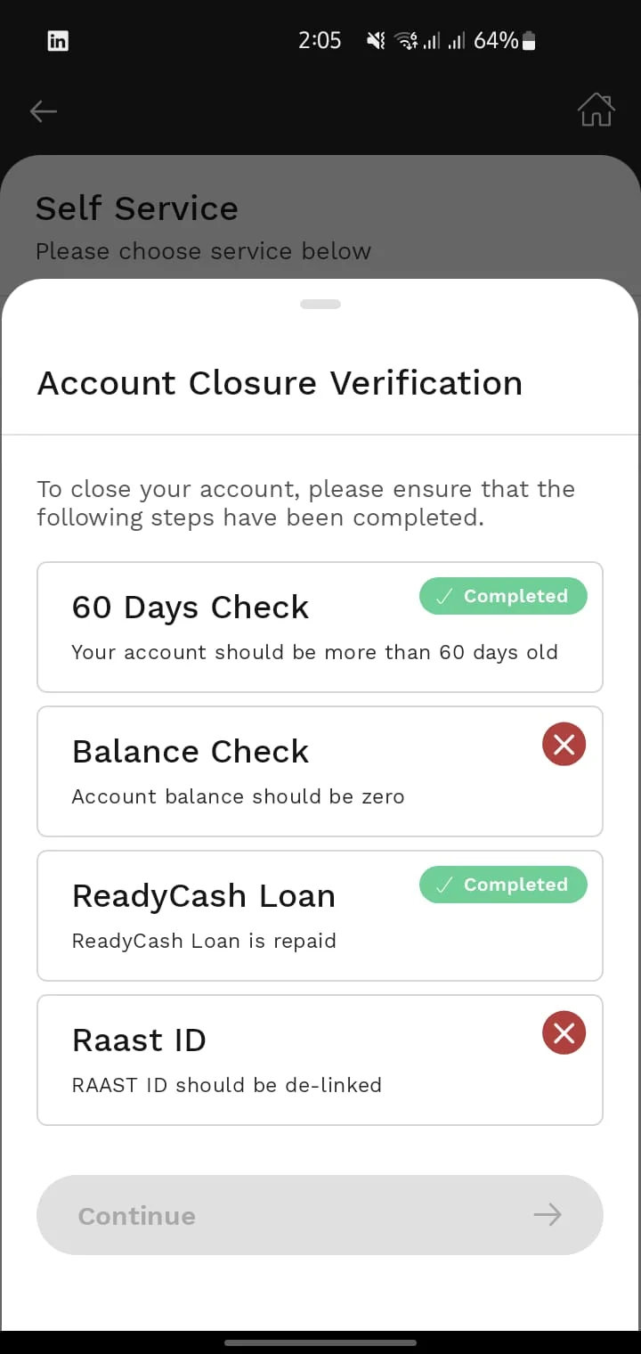 How to close Jazzcash Account