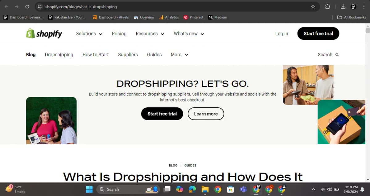 Shopify Dropshipping Site