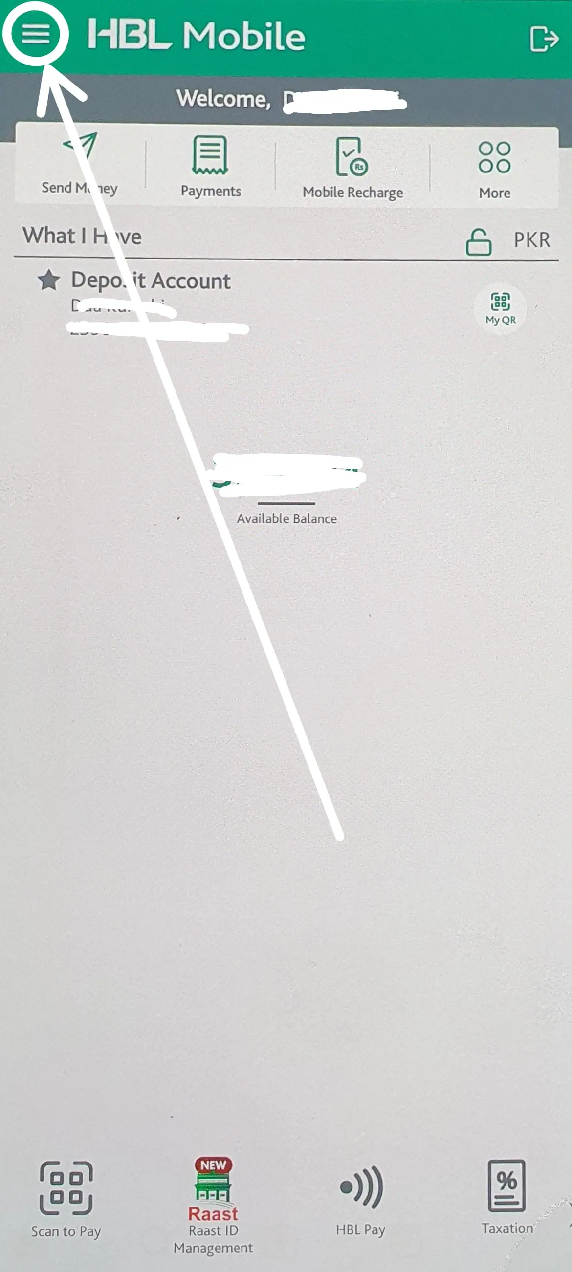 How to Block Your HBL ATM Card Using the App - step 2