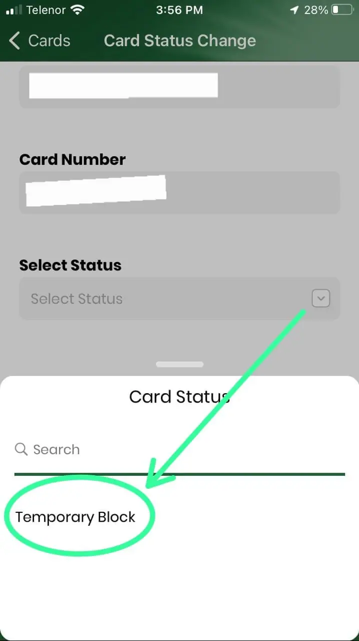 How to Block Your HabibMetro ATM Card Using the App - step 6