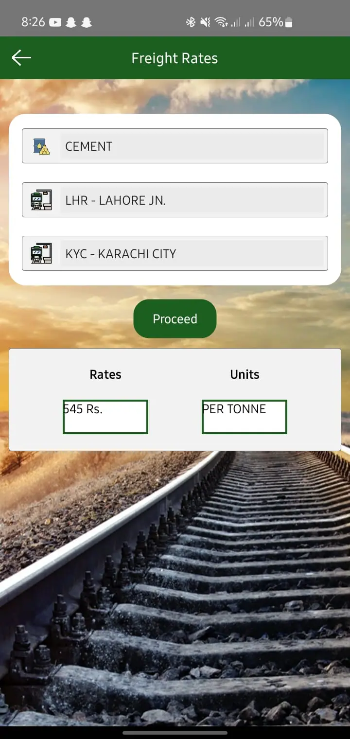 How to Check Freight Rates Pakistan Railway Officail App