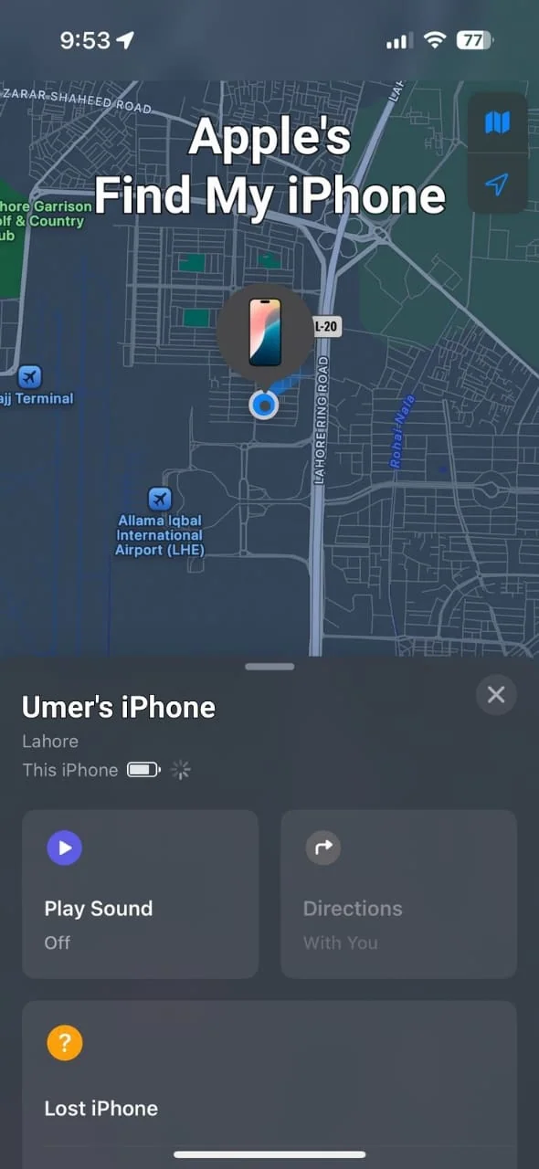 Find my iPhone (iOS) - How to Track a Lost Mobile Phone in Pakistan