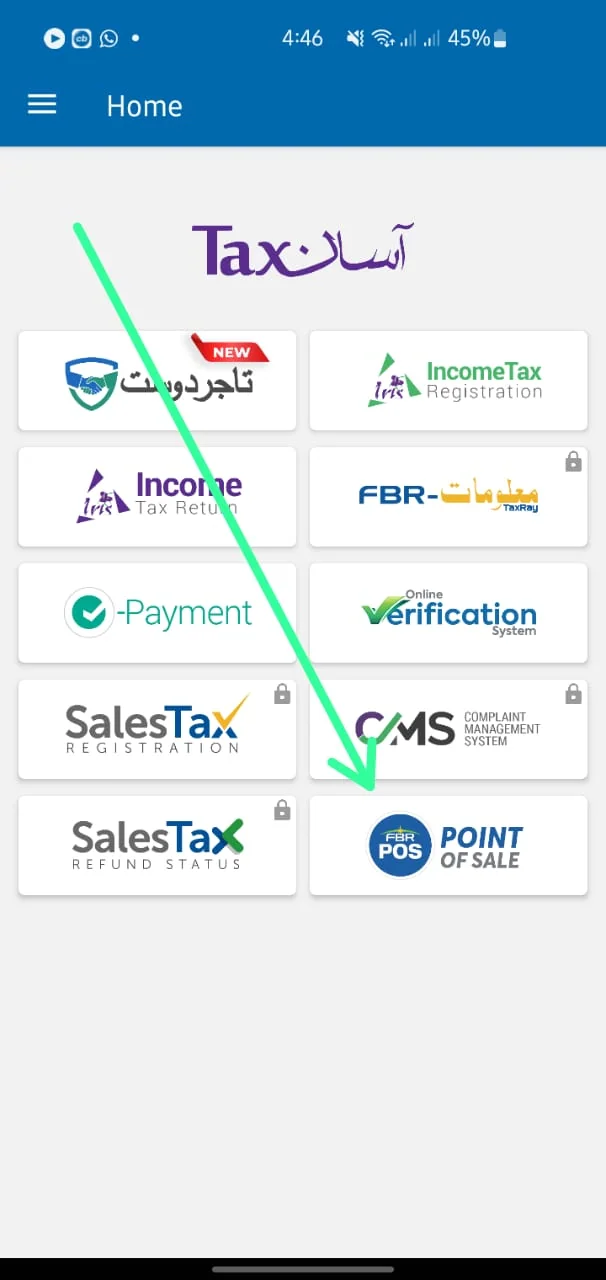 Use tax asaan app to report fake invoice guide