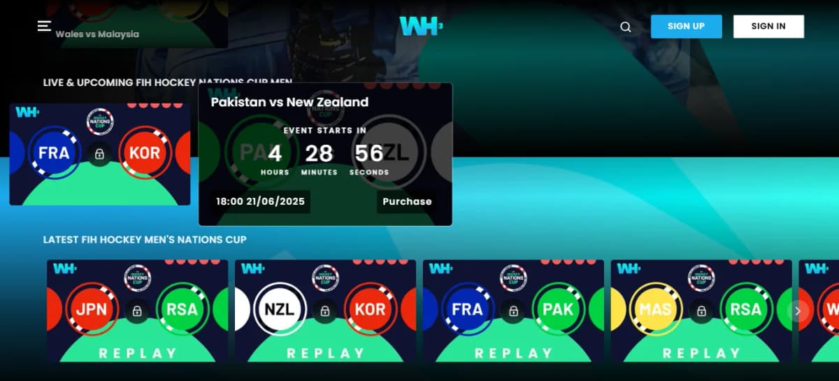 Watch Pakistan Vs New Zealand Live Online Hockey Match