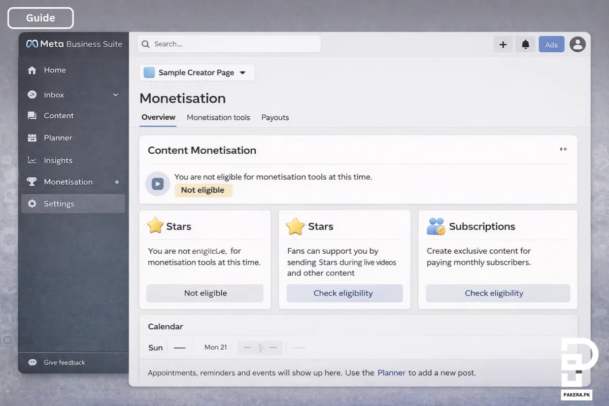 Monetize Facebook in pakistan