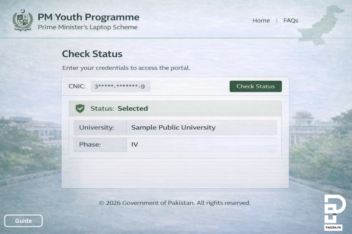 PM laptop scheme status check