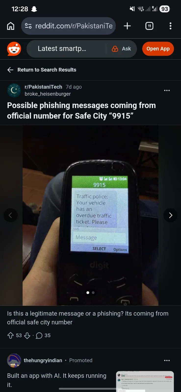 Reddit user discussing same e-challen fraud