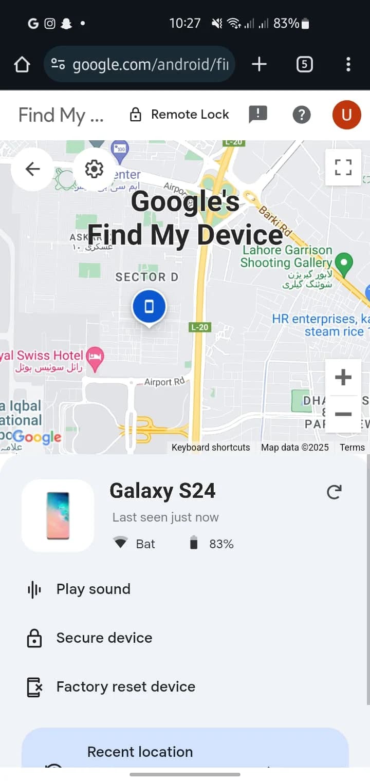 Google Android Find my Device- How to Track a Lost Mobile Phone in Pakistan